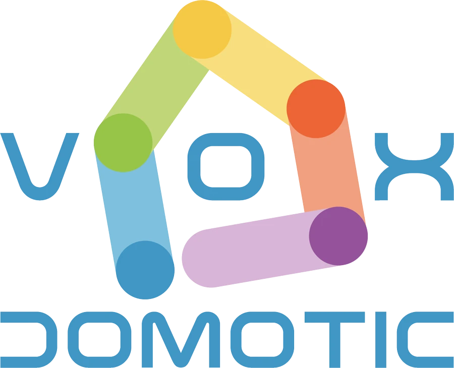 Logo VOX Domotic — maison connectée