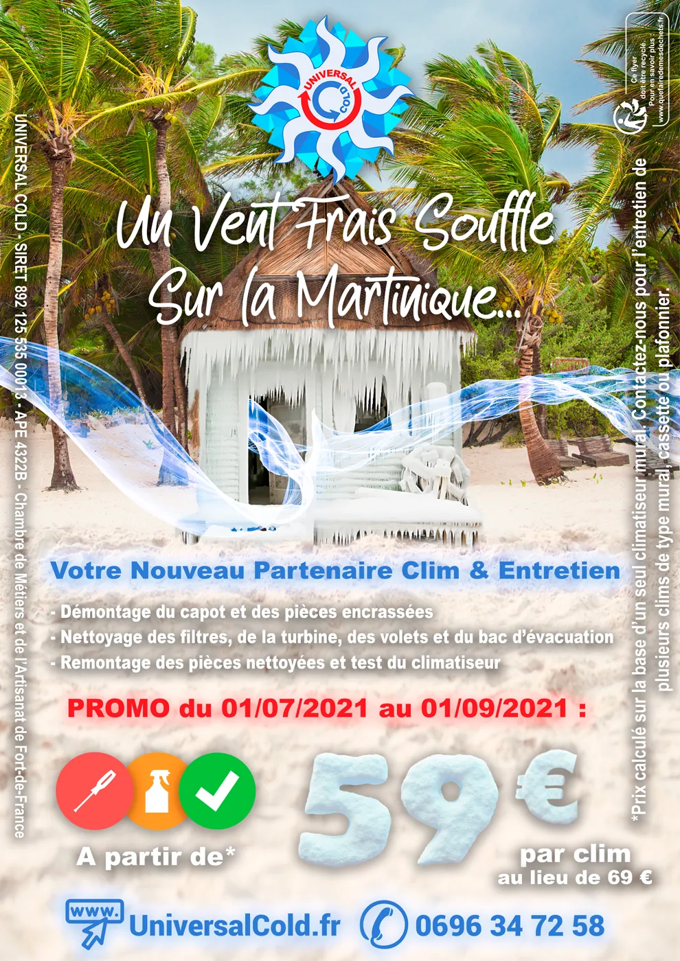 Affiche Universal Cold — entretien climatisation