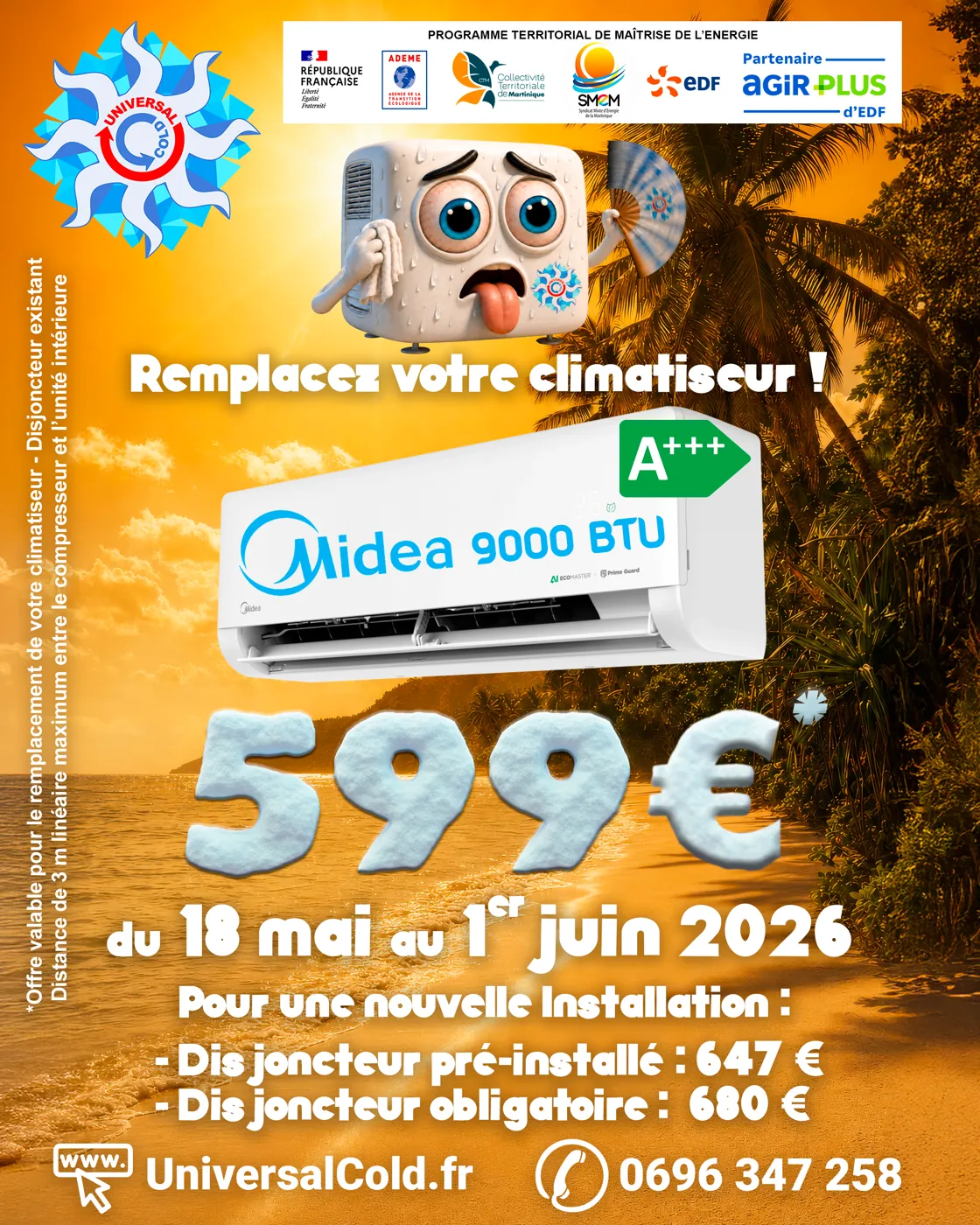 Visuel Instagram Universal Cold — promotion climatiseur